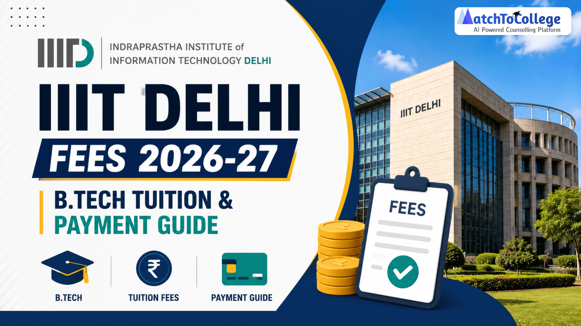 IIIT Delhi Fees 2026-27: B.Tech Tuition & Payment Guide