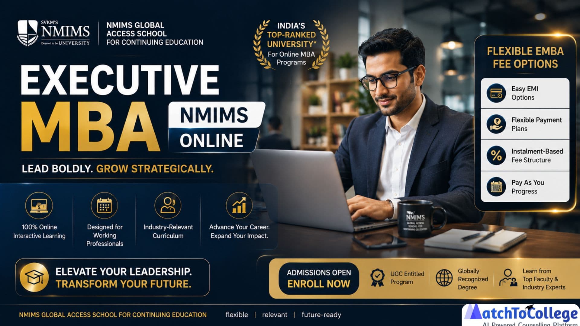 NMIMS Online Executive MBA: Fees, Flexibility & Growth