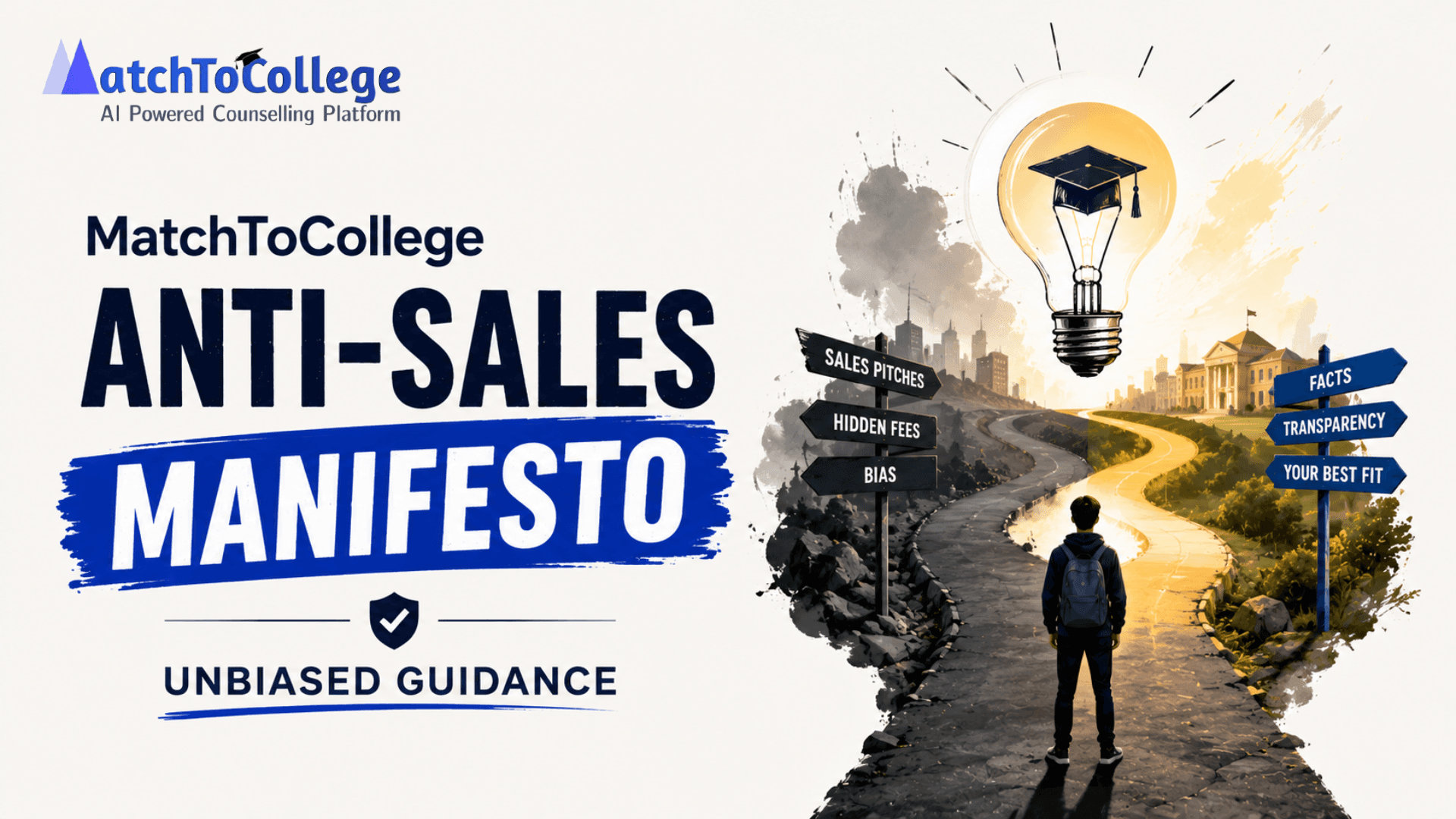 MatchToCollege's Anti-Sales Manifesto: Unbiased Guidance