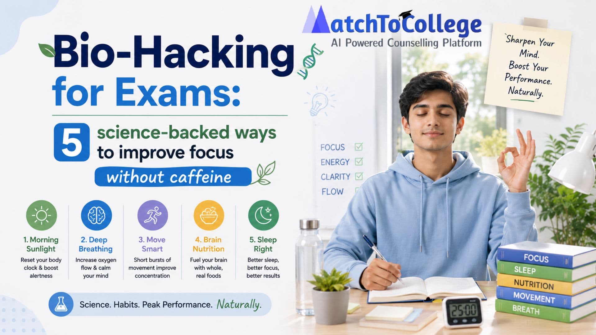 Bio-Hacking for Exams: 5 Ways to Boost Focus Naturally