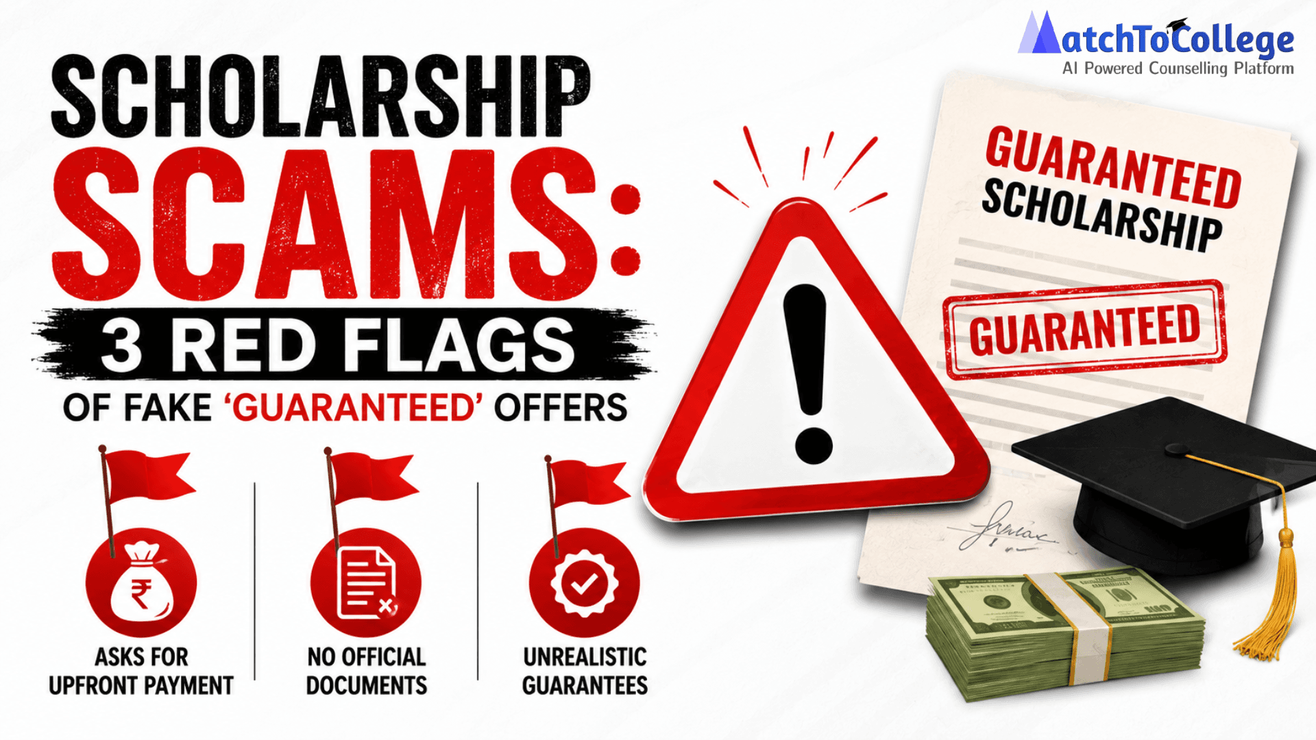 Scholarship Scams: 3 Red Flags of Fake 'Guaranteed' Offers