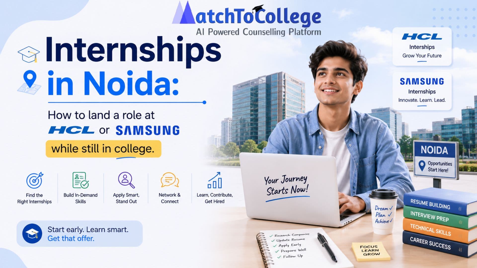 Land HCL & Samsung Internships in Noida While in College