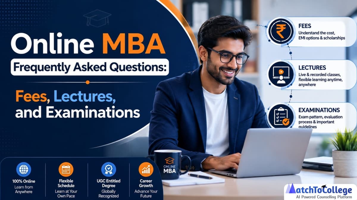 Online MBA FAQs: Fees, Lectures, Exams & More Explained