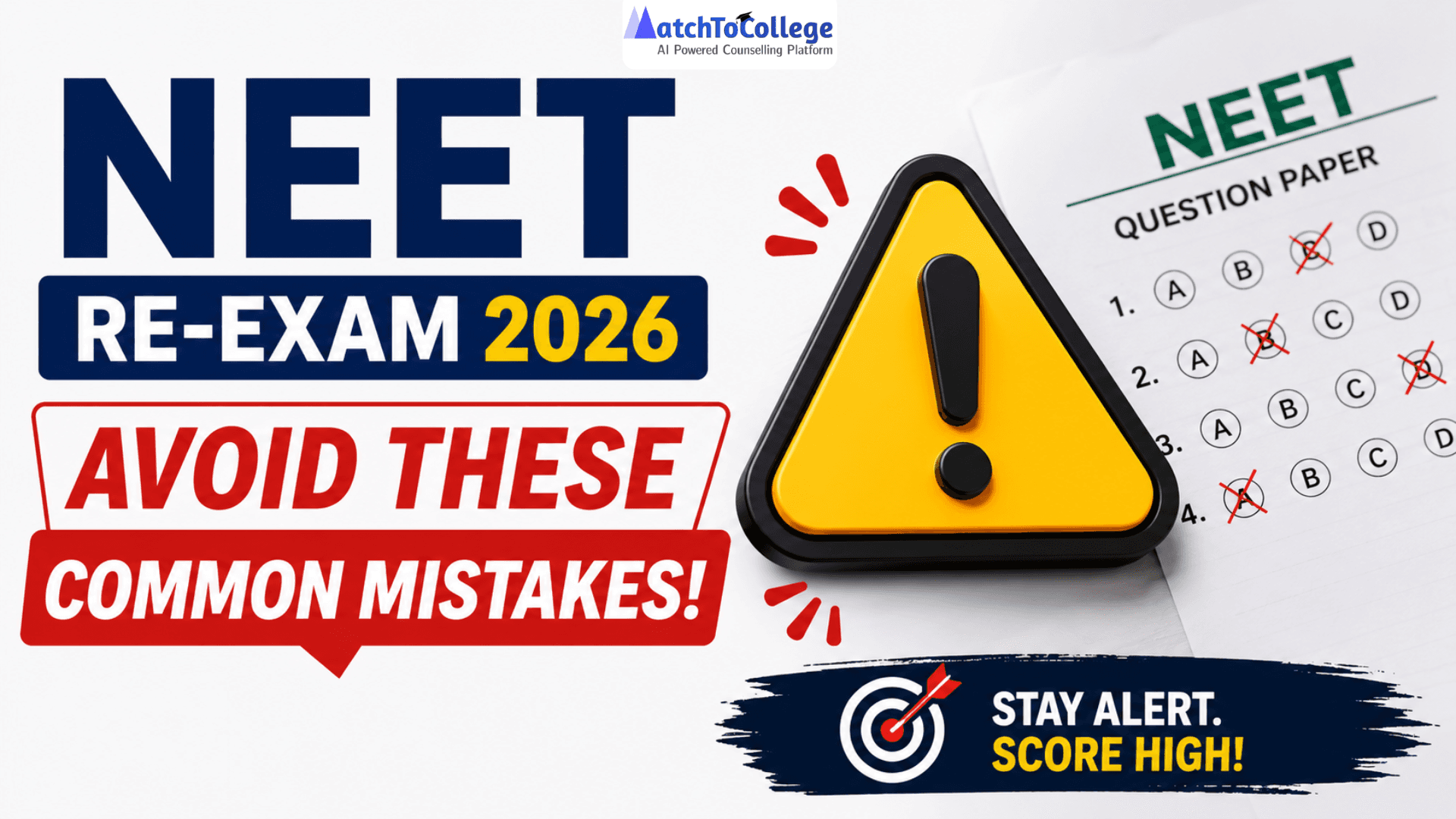 NEET Re-Exam 2026: Avoid These Common Mistakes