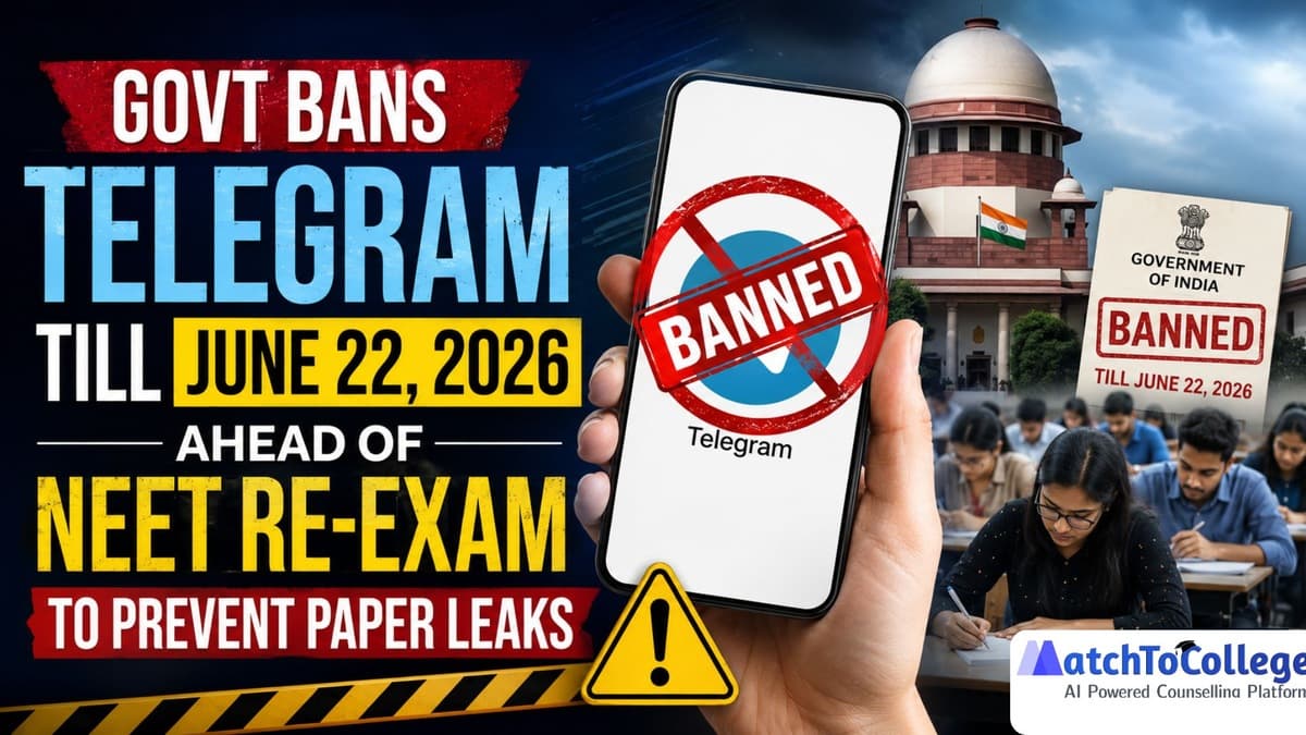 NEET 2026: Govt Bans Telegram Till June 22 – Why & What Next?