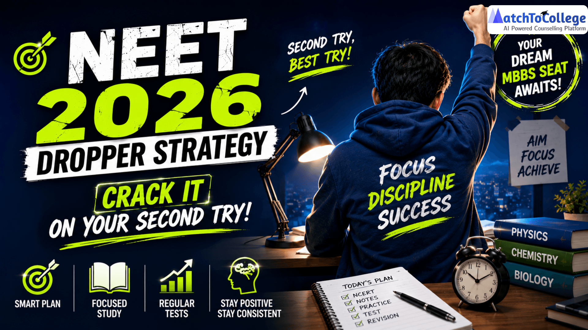 NEET 2026 Dropper Strategy: Crack It on Your Second Try!
