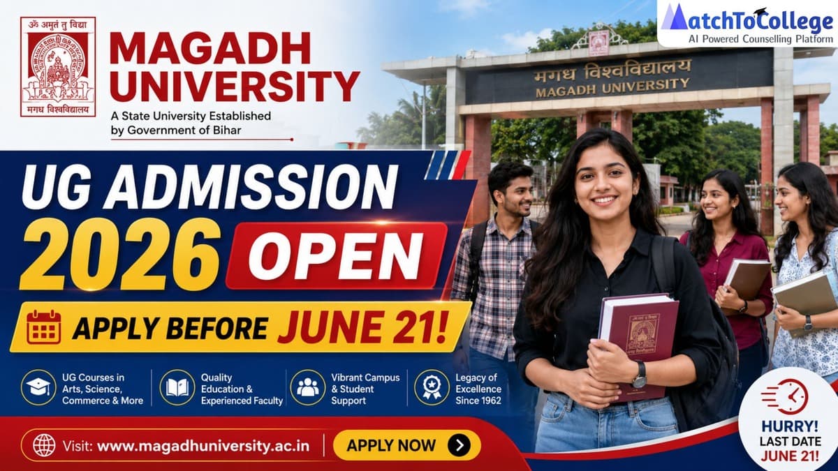 Magadh University UG Admission 2026: Apply Before June 21!
