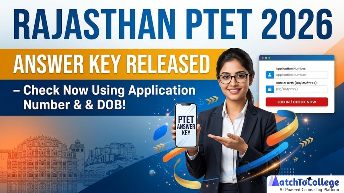 Rajasthan PTET 2026 Answer Key Released: Check Now!