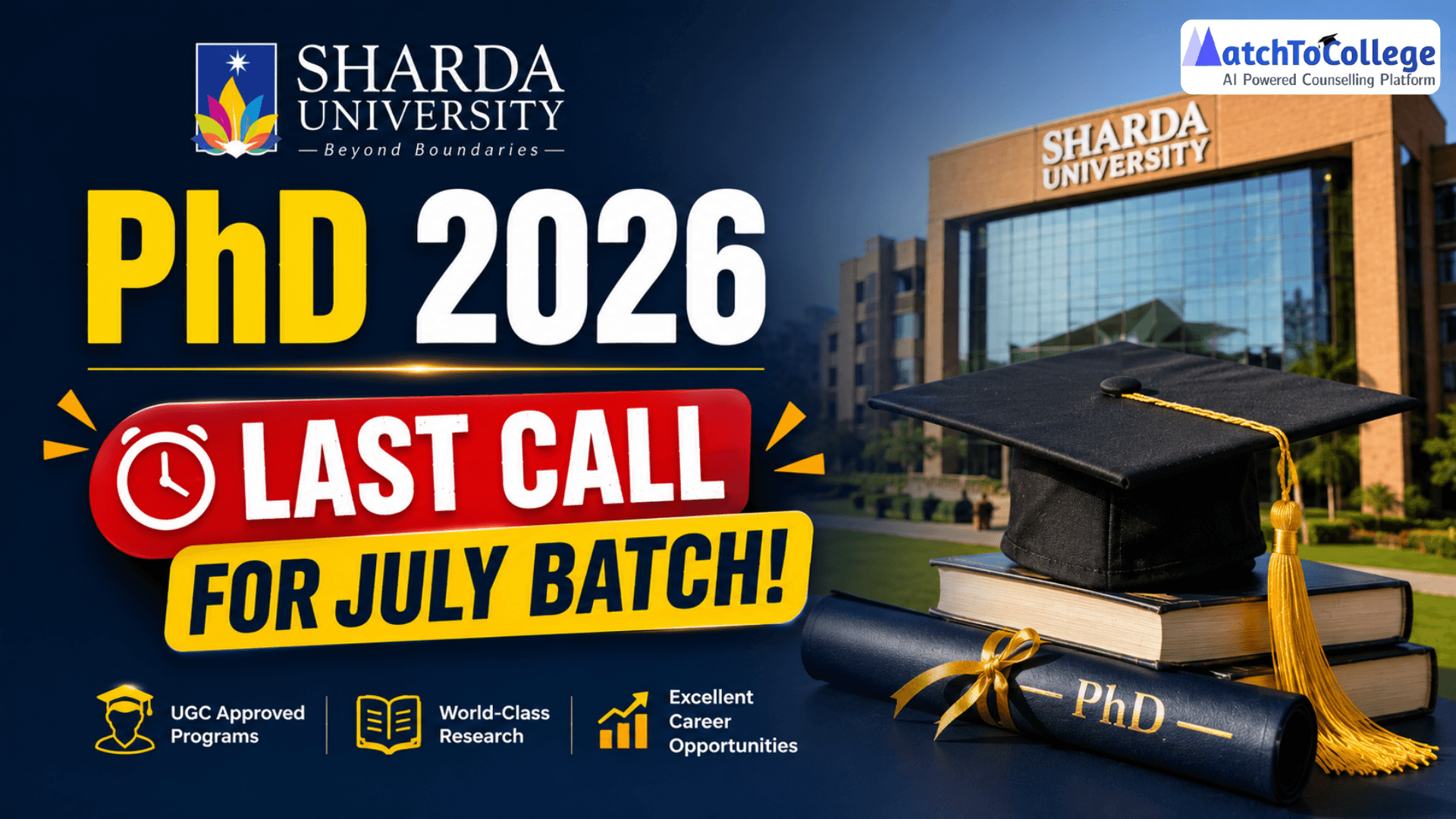 Sharda University PhD 2026: Last Call for July Batch!