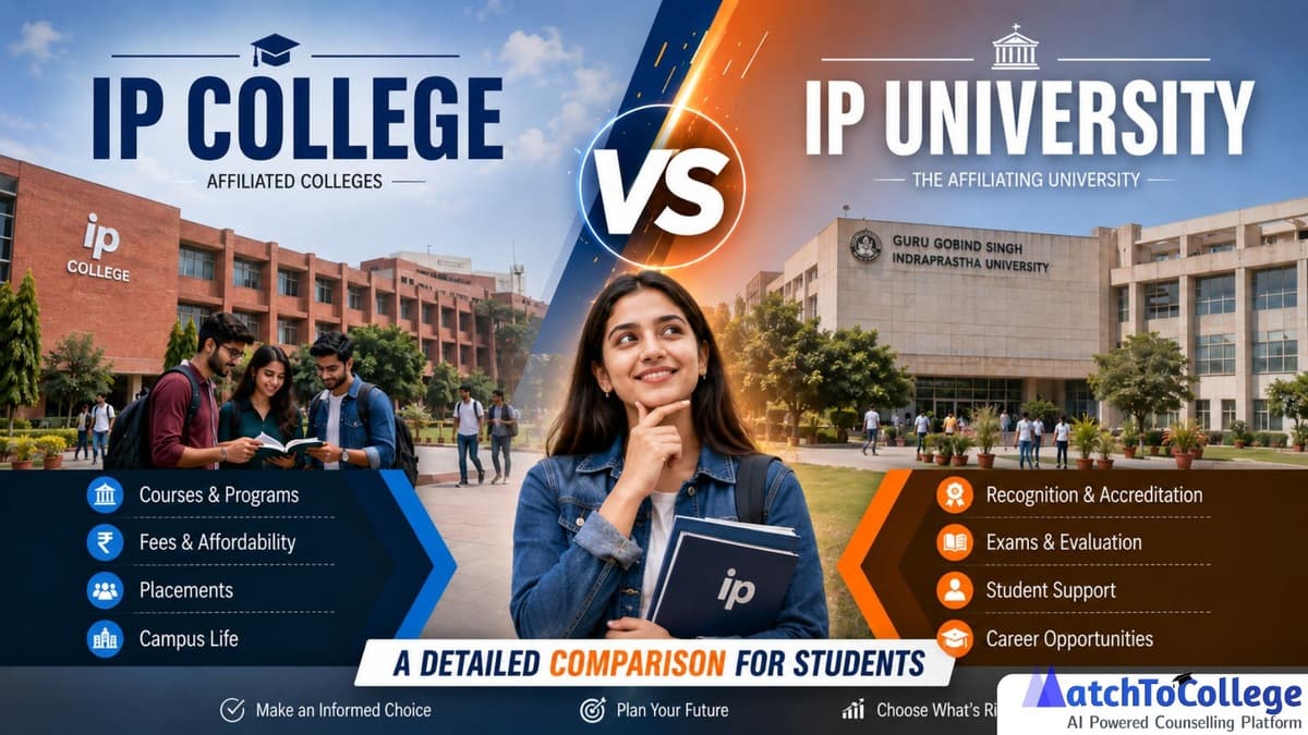 IP College (DU) vs IP University