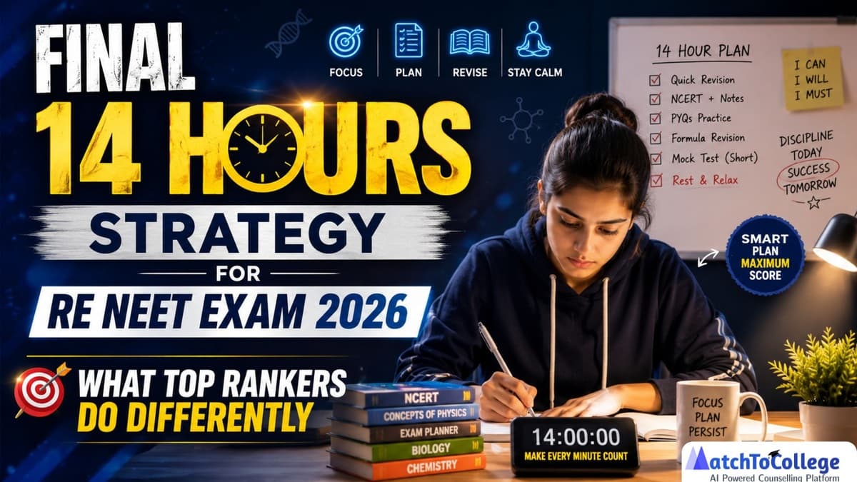 NEET 2026 Re-Exam: Top Ranker's 14-Hour Strategy Revealed
