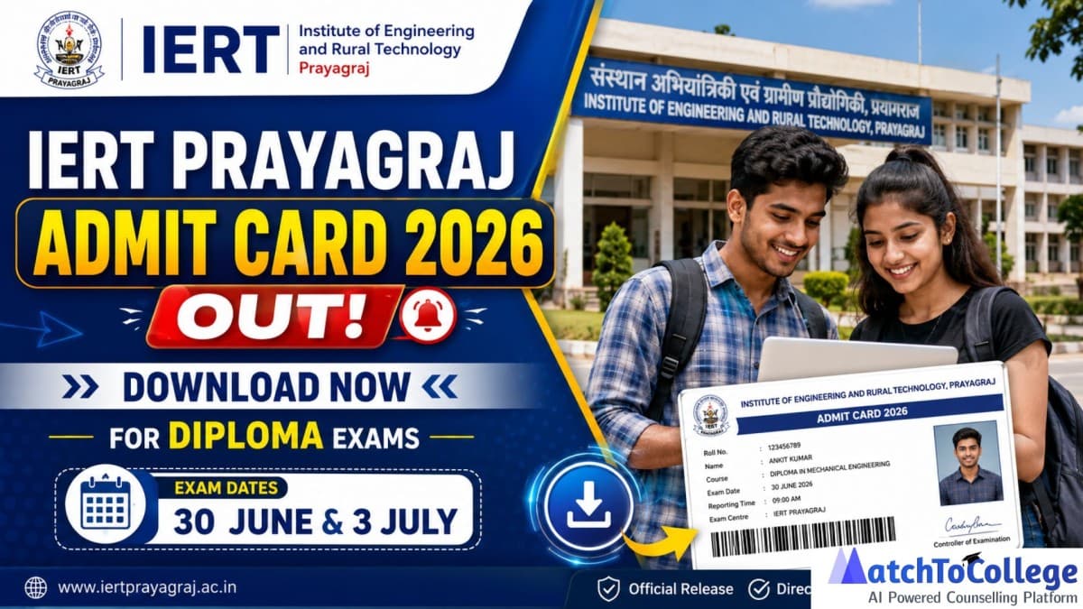 IERT Prayagraj Admit Card 2026 Out: Download Now!
