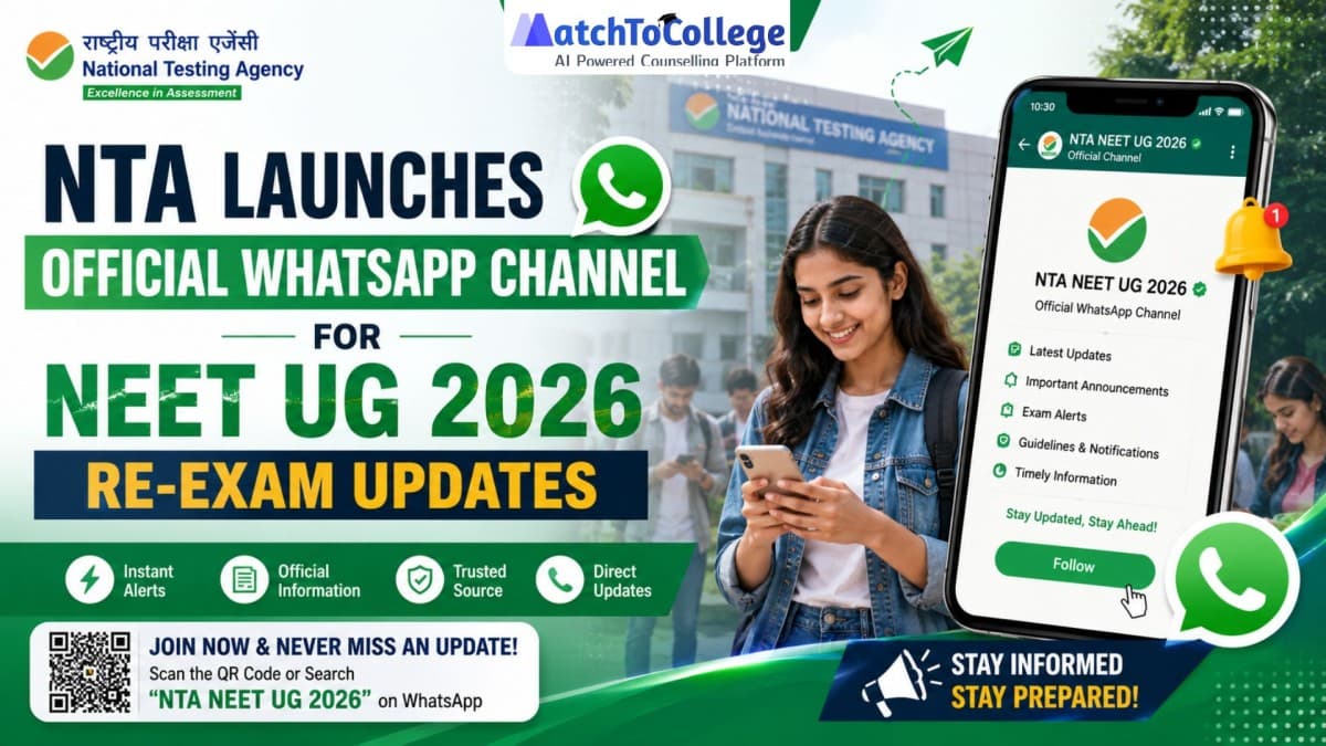 NTA Launches Official WhatsApp for NEET UG 2026 Updates