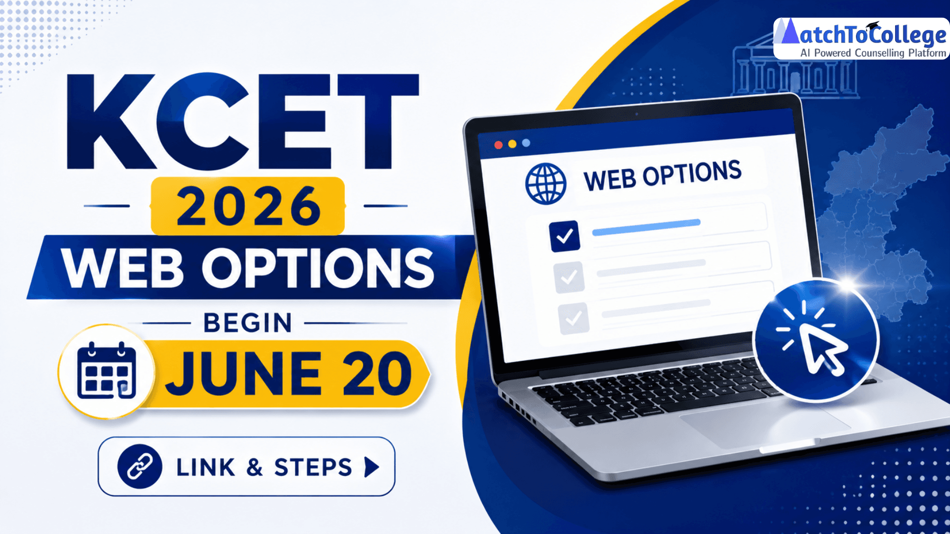 KCET 2026 Web Options Begin June 20: Link & Steps