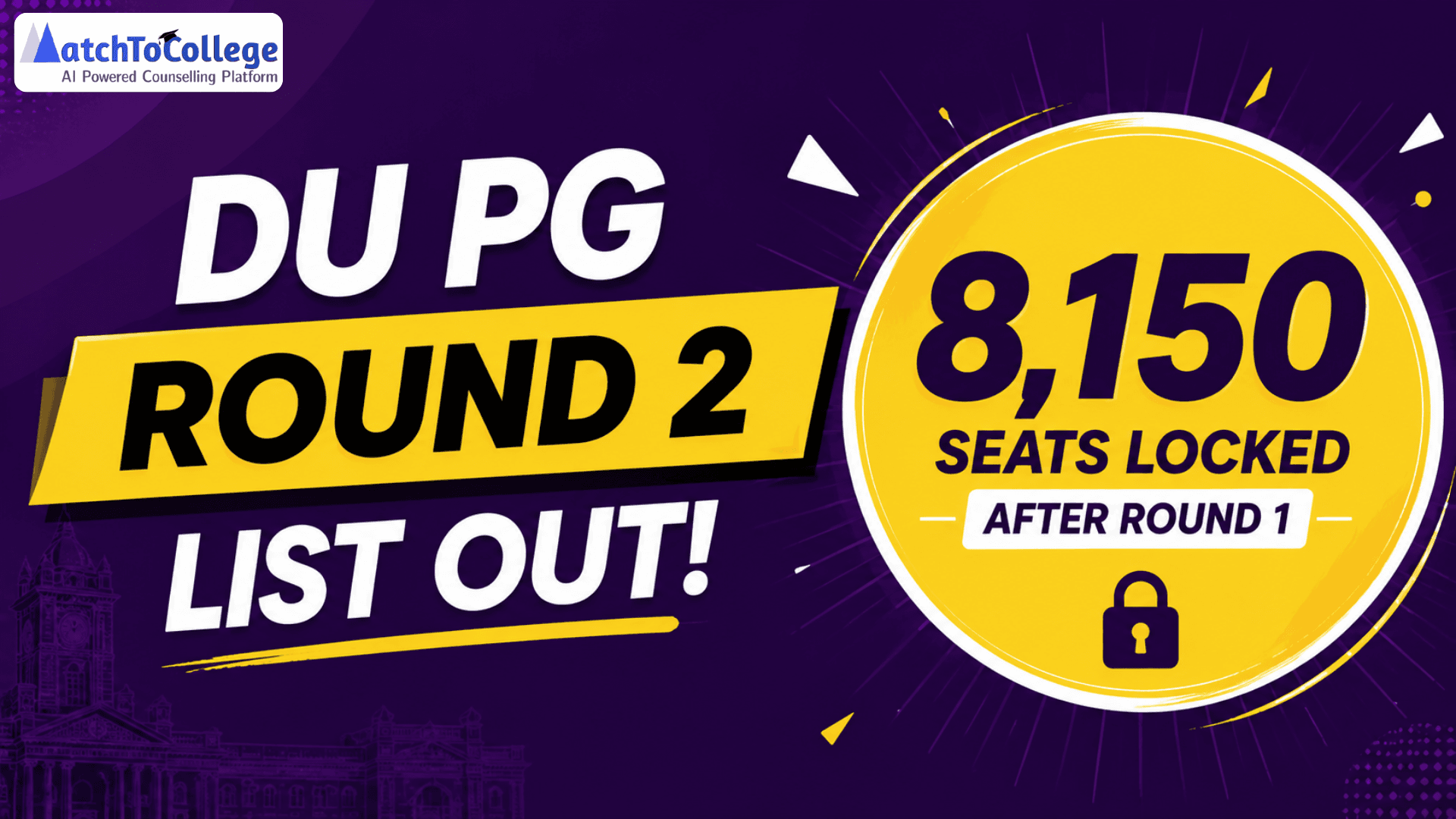 DU PG Round 2 List OUT: 8,150 Seats Locked After Round 1