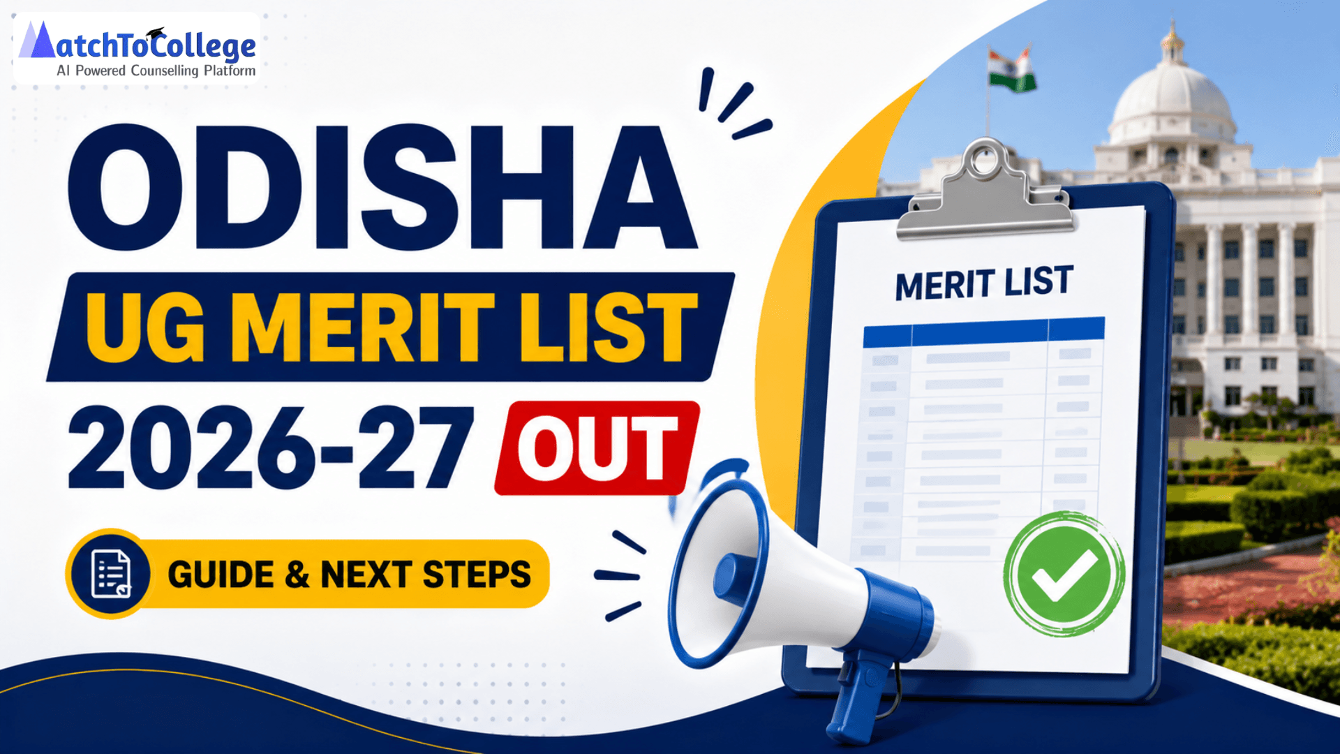 Odisha UG Merit List 2026-27 OUT: Guide & Next Steps