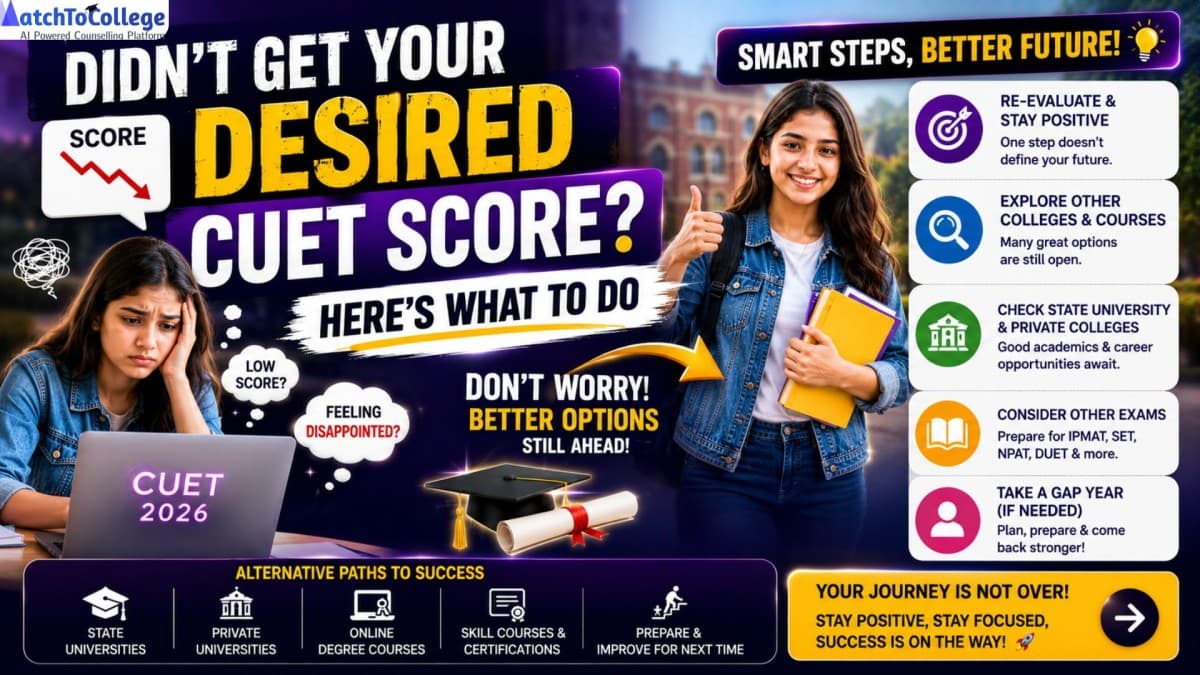 CUET Score Not as Expected? Your Next Steps Guide