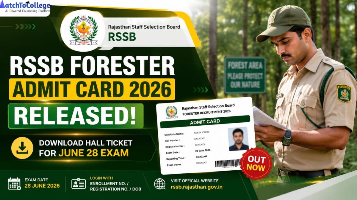 RSSB Forester Admit Card 2026 OUT! Download Hall Ticket Now
