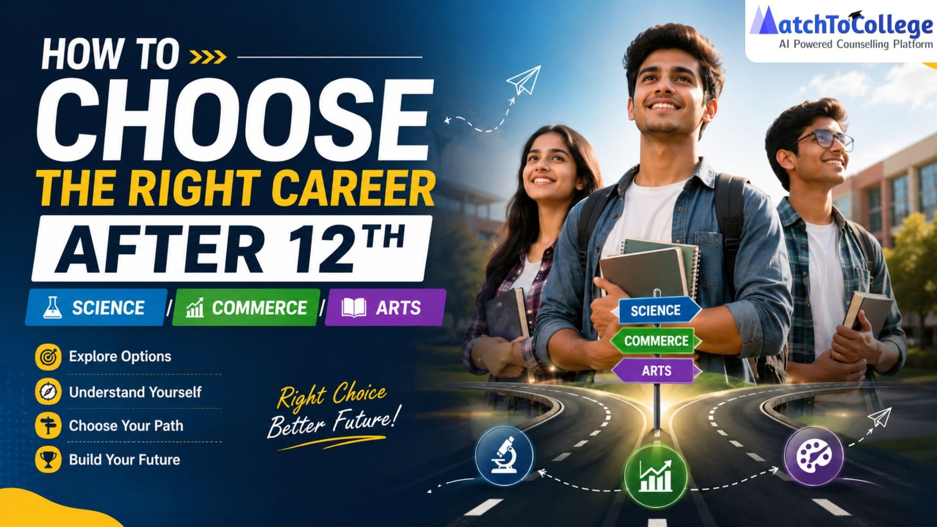 Right Career After 12th: Science, Commerce, Arts Guide
