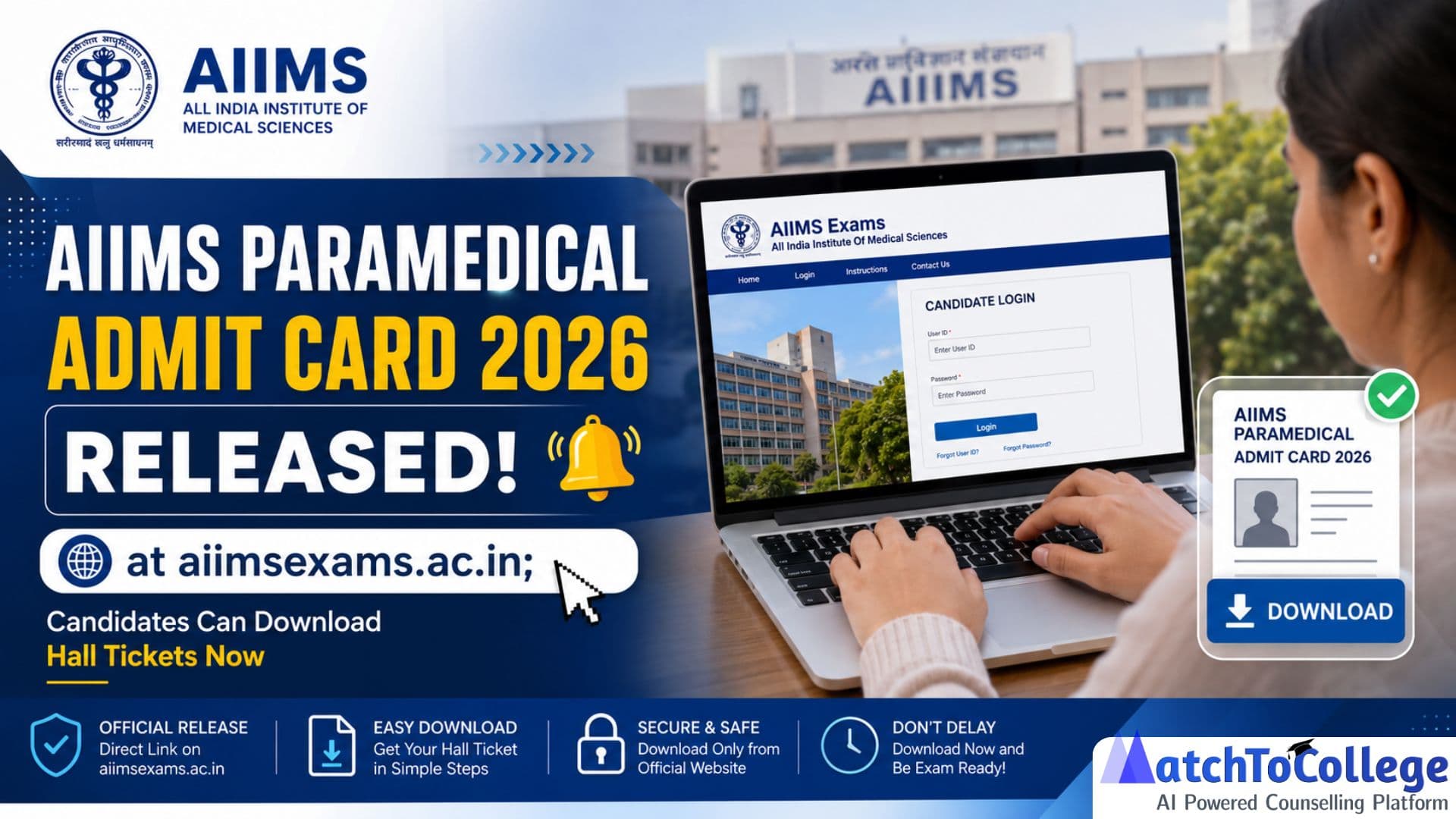 AIIMS Paramedical Admit Card 2026 Released! Download Now