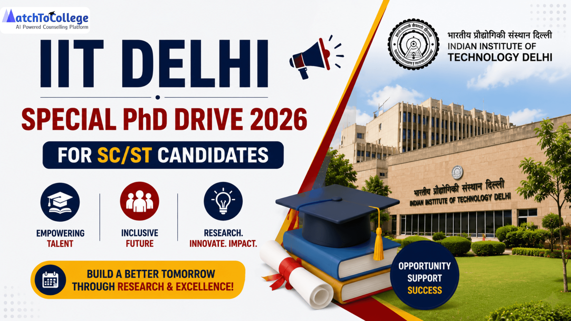 IIT Delhi Special PhD Drive 2026 for SC/ST Candidates