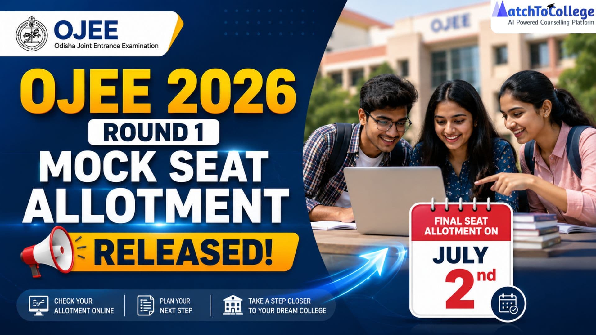 OJEE 2026 Mock Seat Allotment Released: What Next?