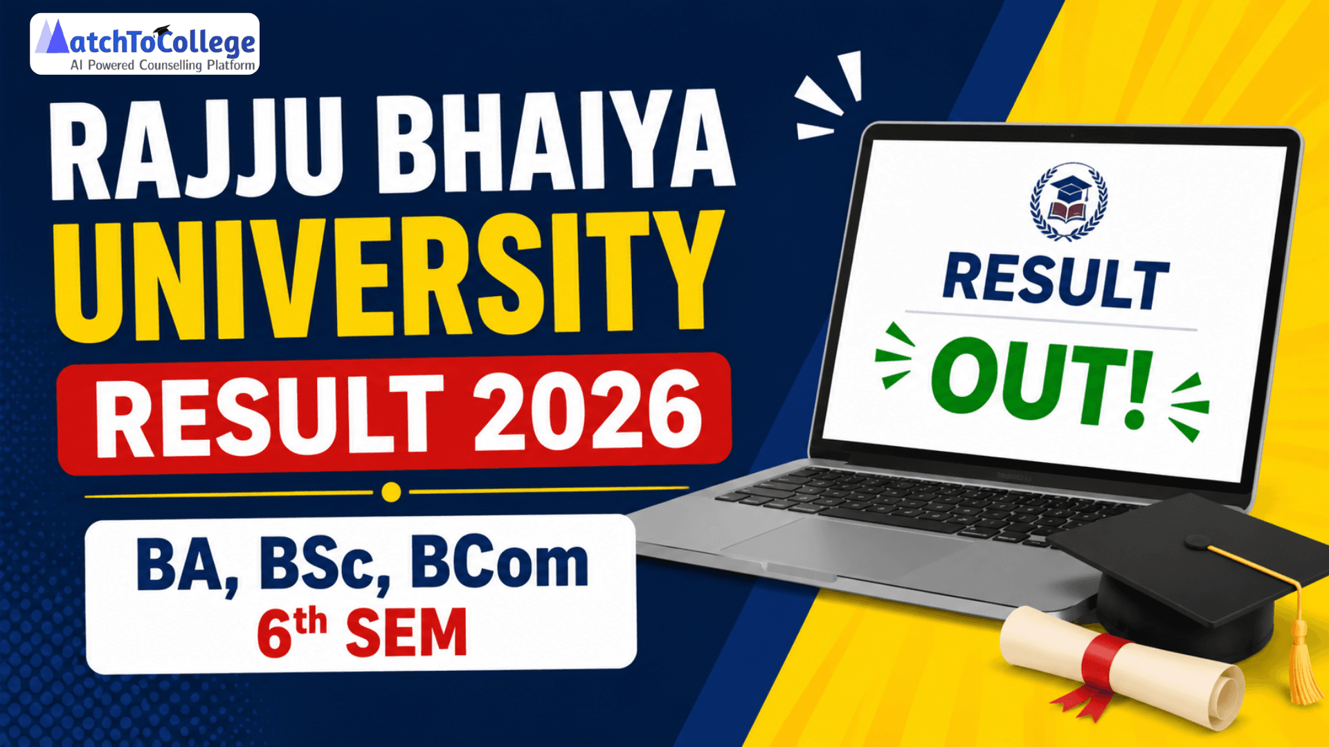 Rajju Bhaiya University Result 2026: BA, BSc, BCom 6th Sem OUT!