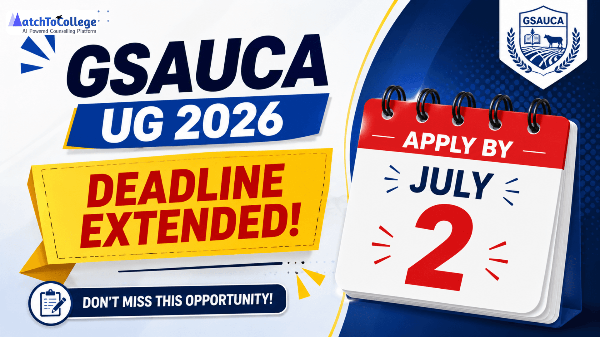 GSAUCA UG 2026 Deadline Extended: Apply by July 2!