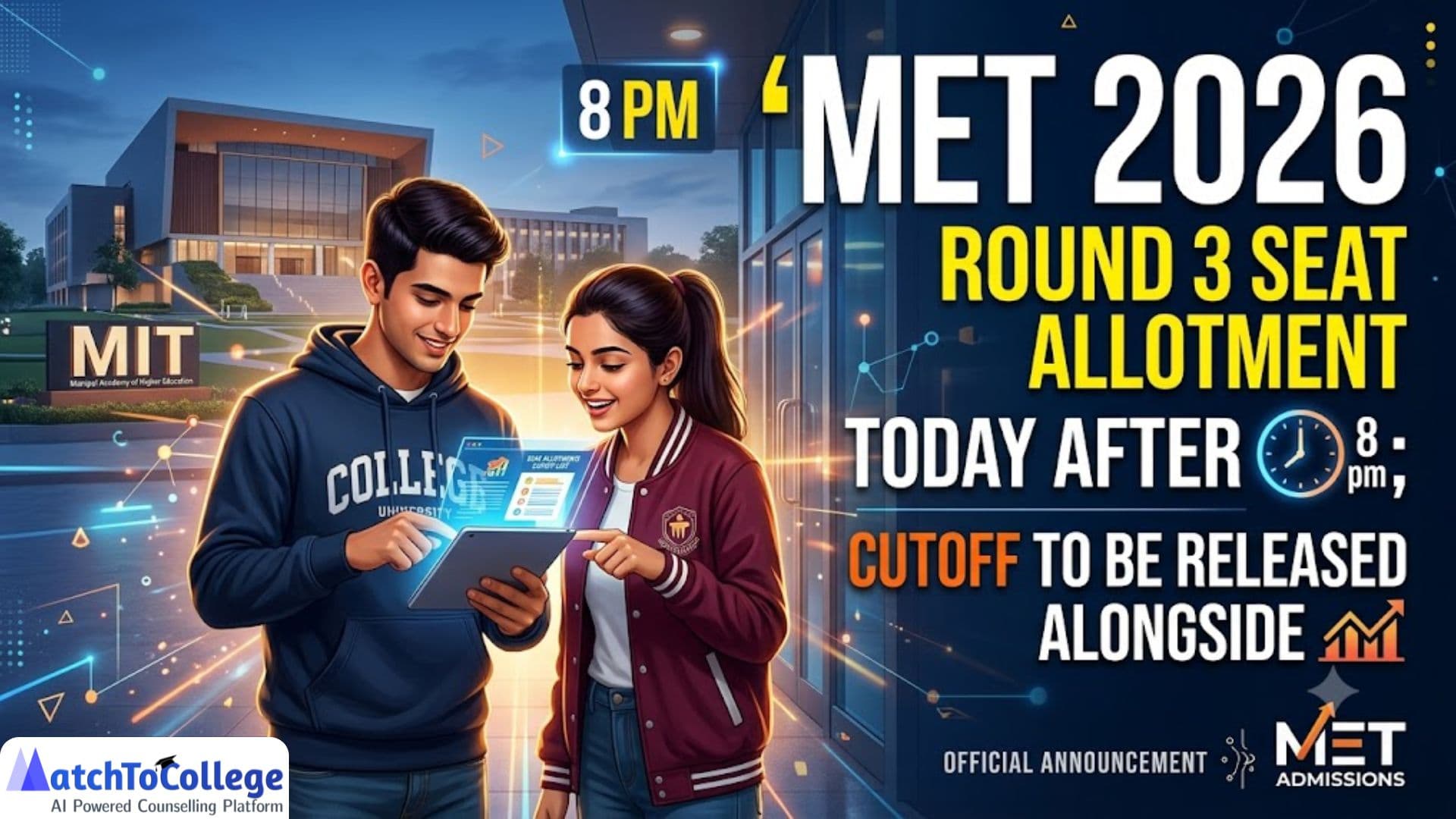 MET 2026 Round 3 Allotment & Cutoff: What's Next?