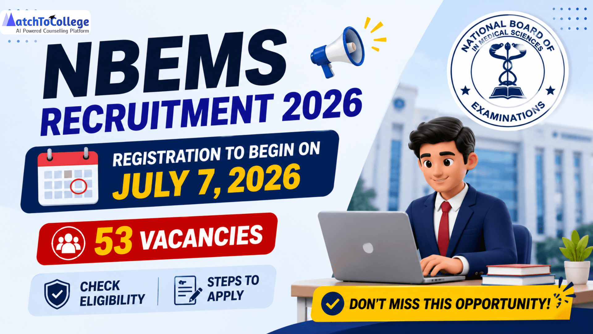 NBEMS 2026 Recruitment: Apply for 53 Vacancies!