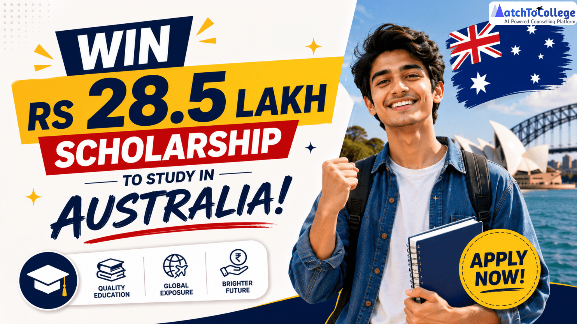 Win Rs 28.5 Lakh Scholarship to Study in Australia!