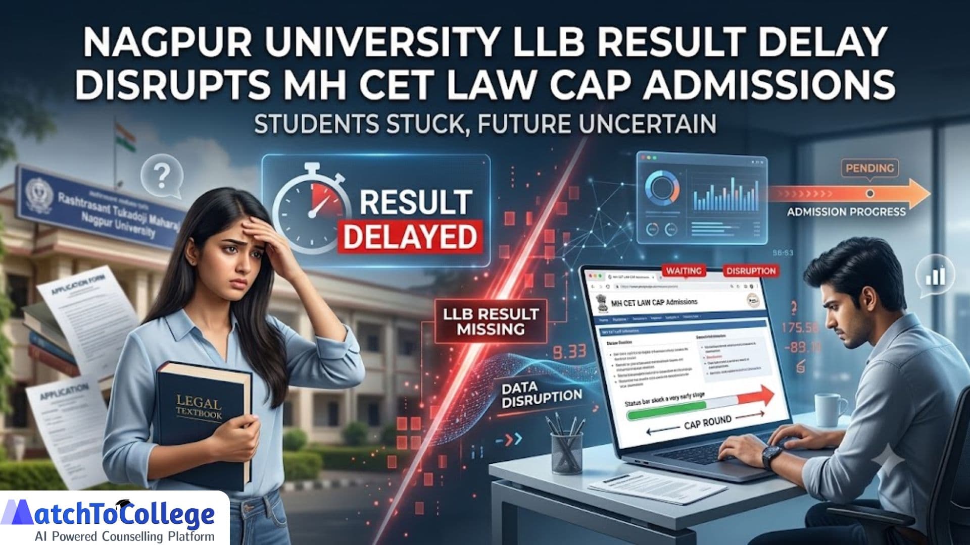 Nagpur LLB Result Delay: MH CET Law 2026 Admissions Hit Hard