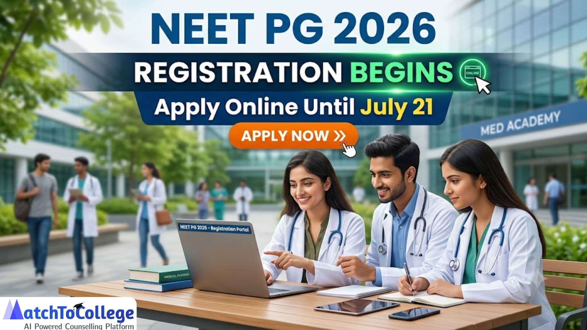 NEET PG 2026 Registration Open: Apply Online by July 21