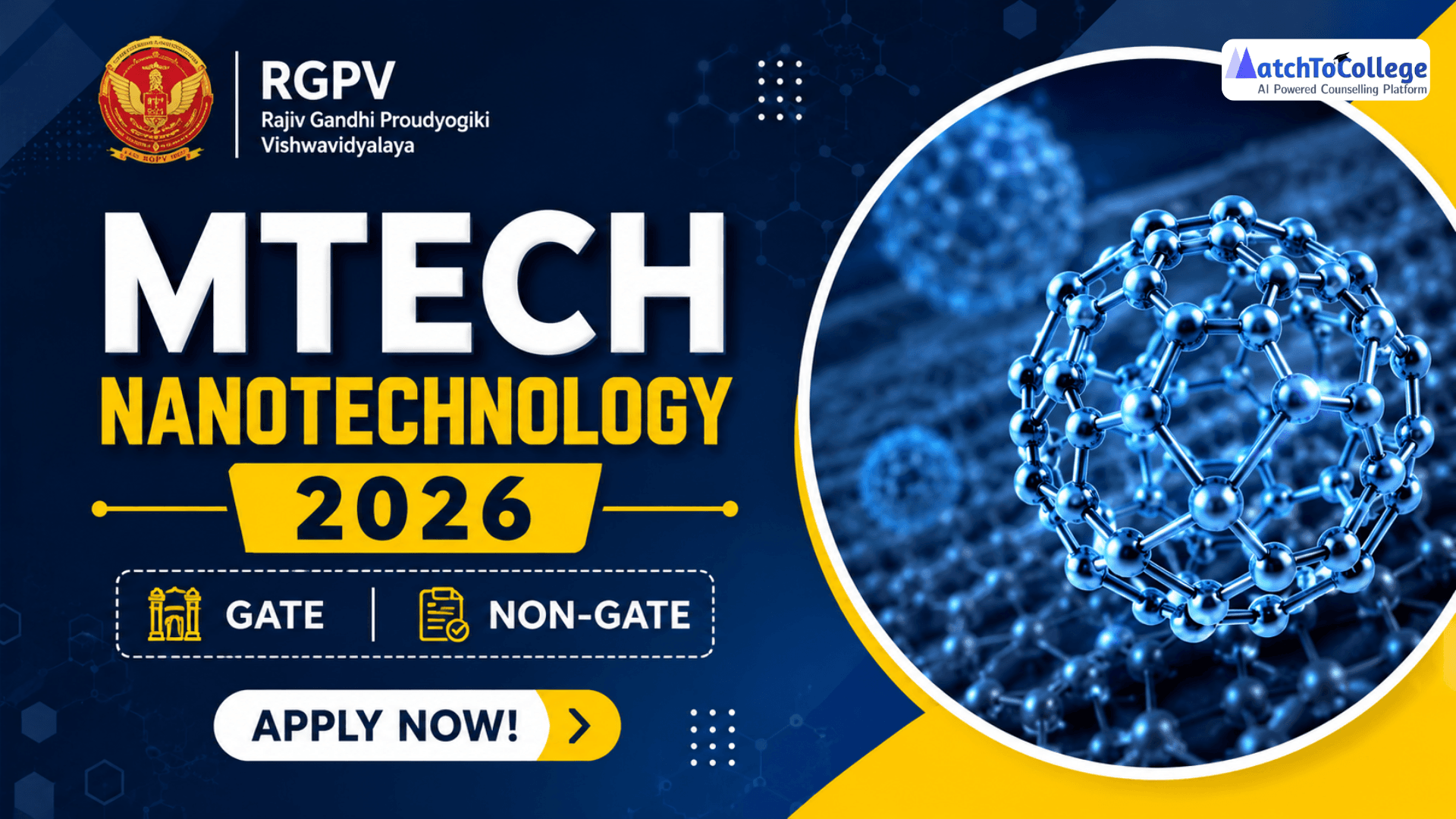 RGPV MTech Nanotechnology 2026: Apply Now (GATE/Non-GATE)