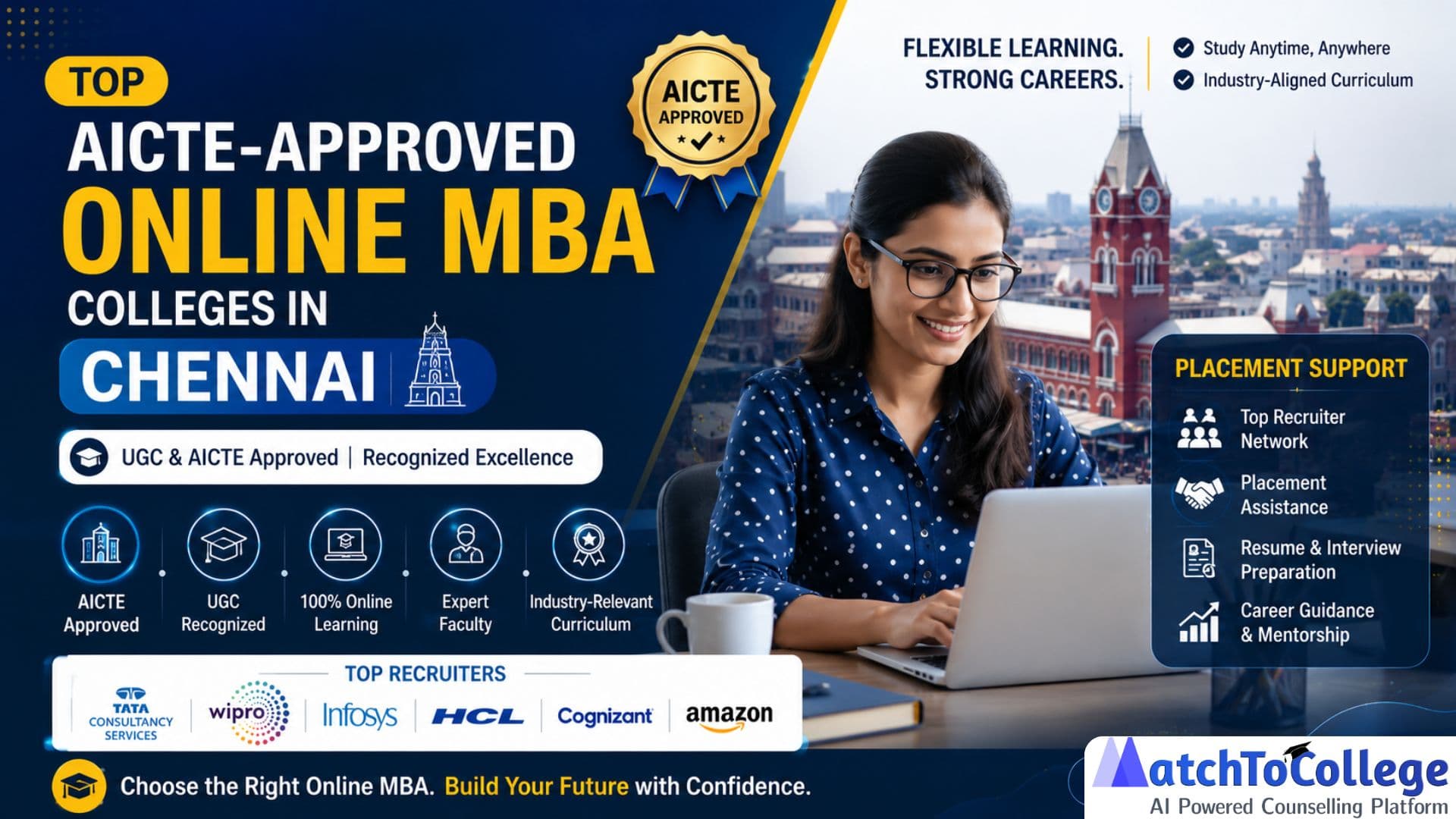 Top AICTE Online MBA Chennai: Placement & Career Growth