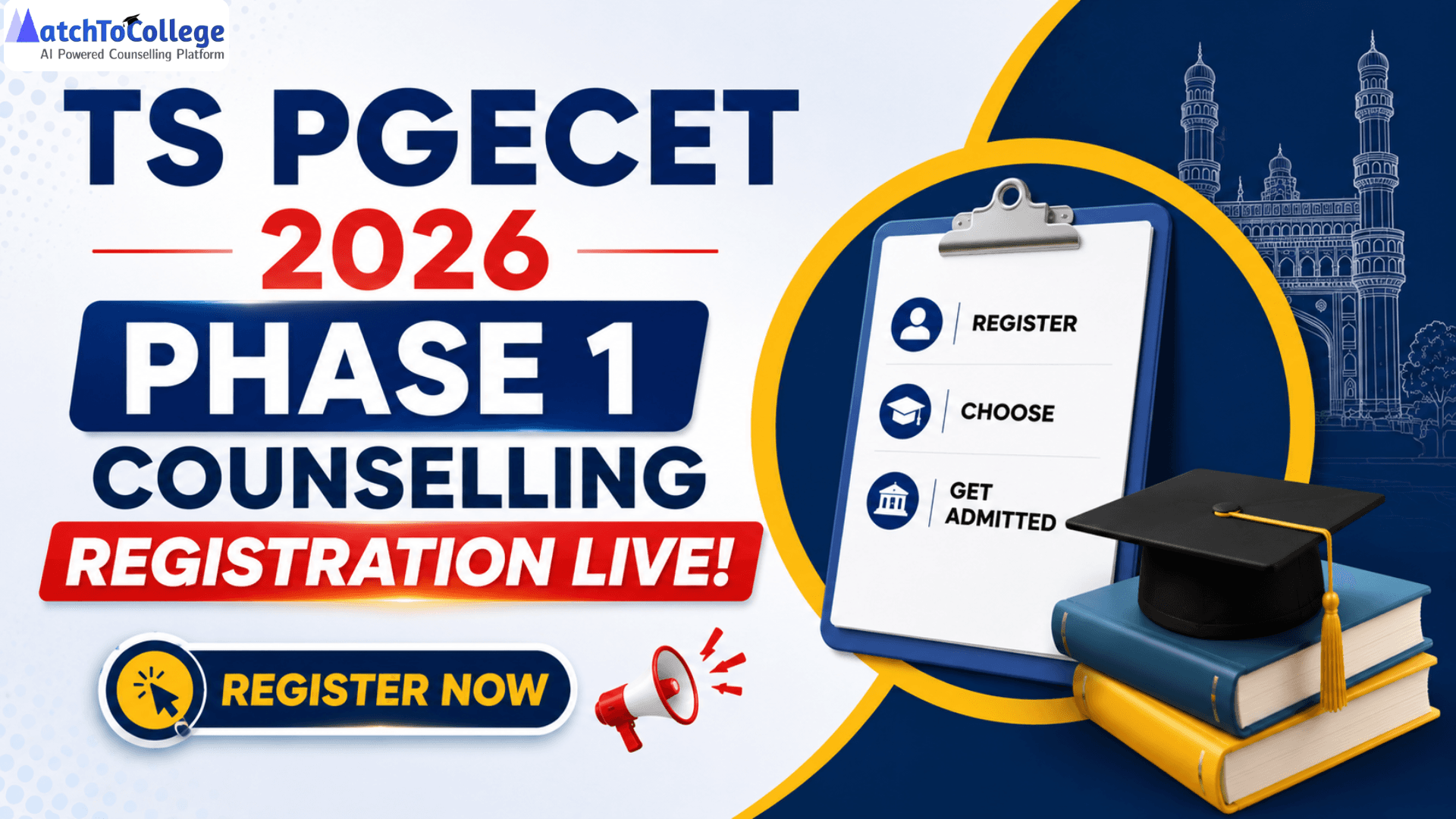 TS PGECET 2026 Phase 1 Counselling Registration Live!