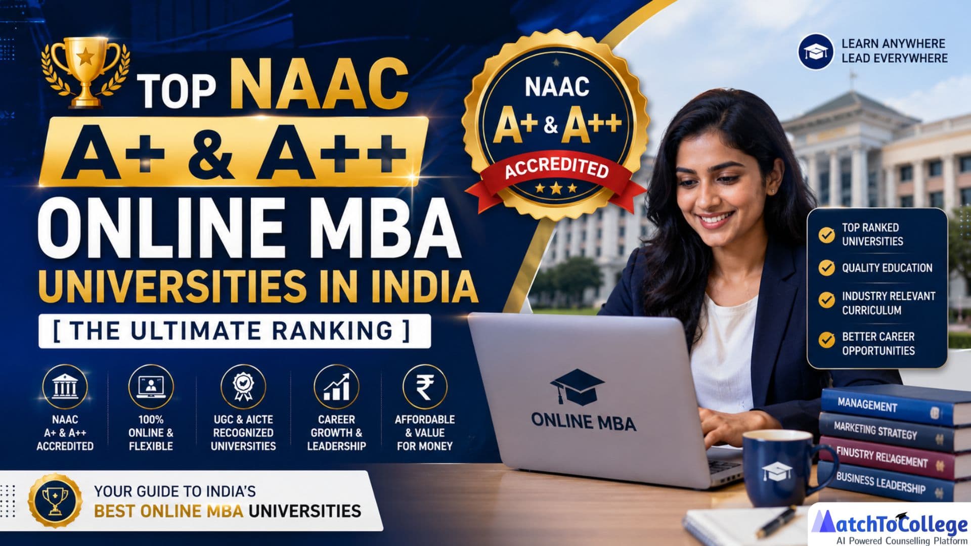 Top NAAC A+ Online MBA Universities: India's Ultimate Ranking