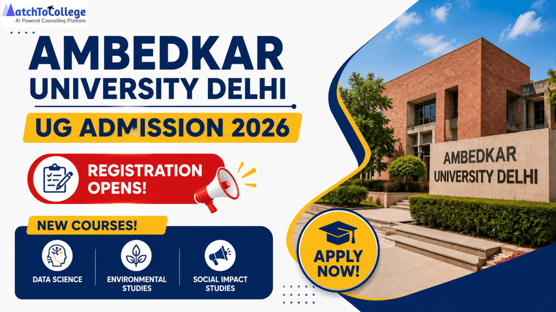 AUD UG Admission 2026: Registration Opens & New Courses!