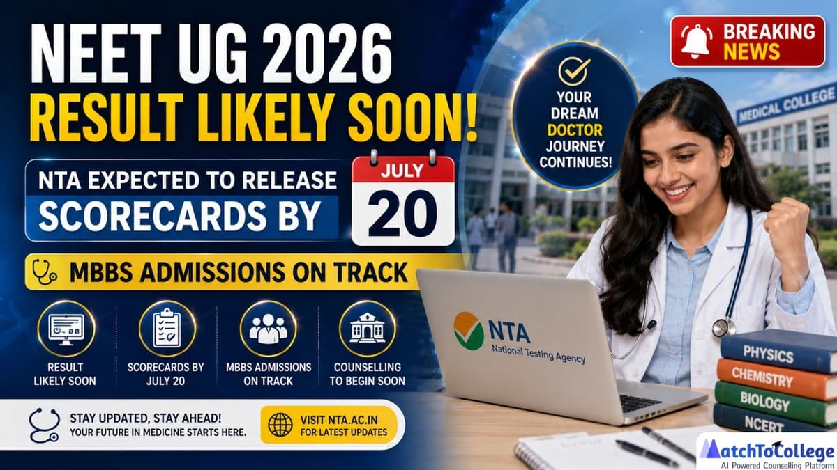 NEET UG 2026 Results Soon: NTA Scorecards by July 20