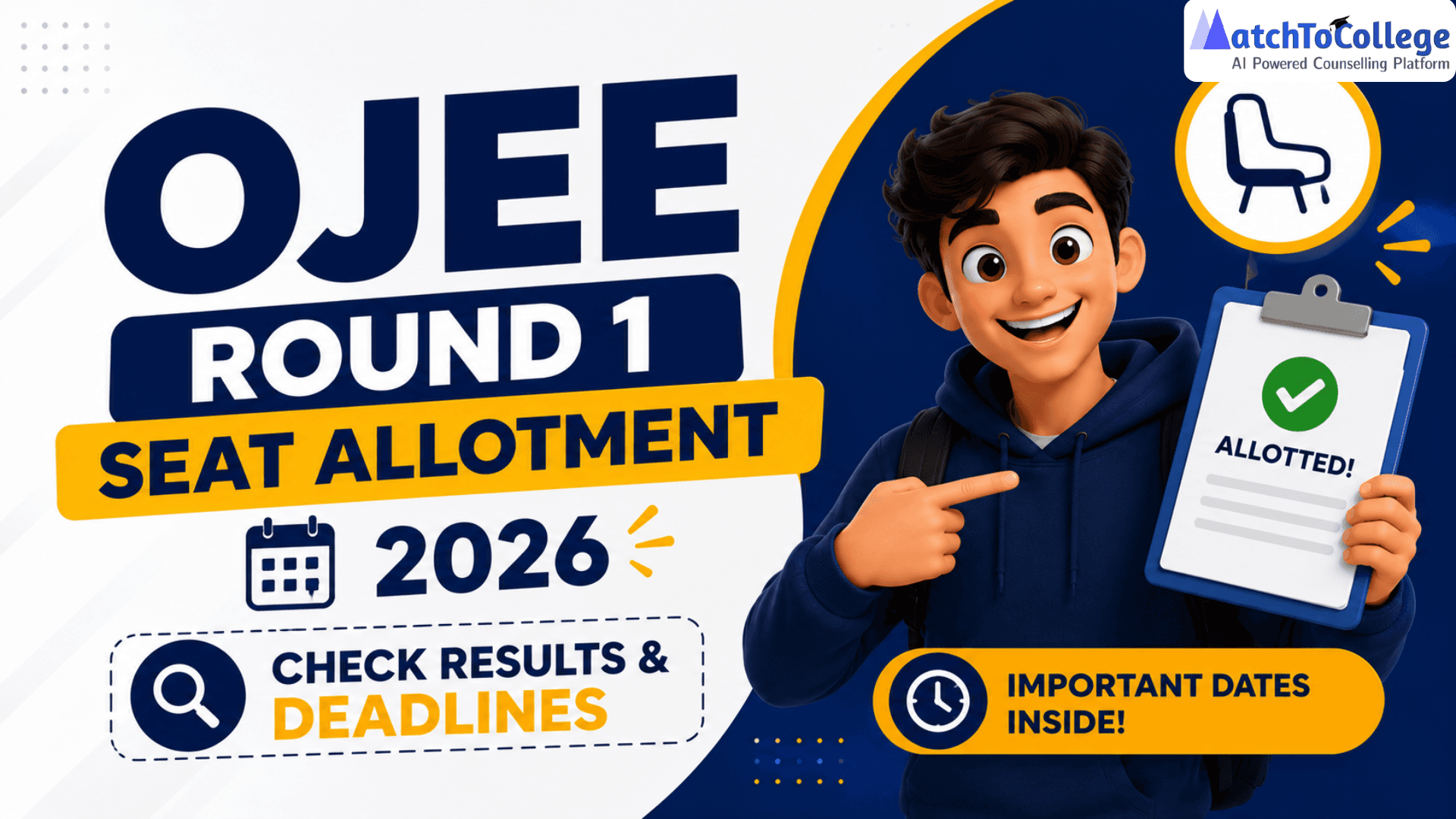 OJEE Round 1 Seat Allotment 2026: Check Results & Deadlines
