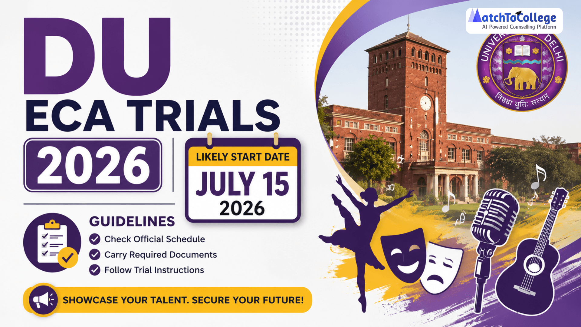DU ECA Trials 2026: Likely July 15 Start Date & Guidelines