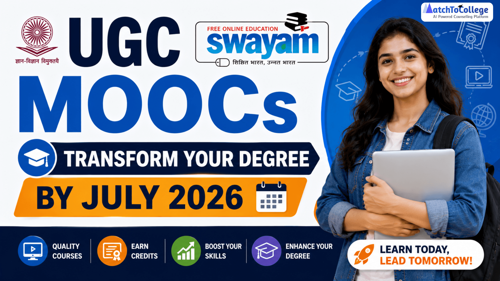 UGC SWAYAM MOOCs: Transform Your Degree by July 2026