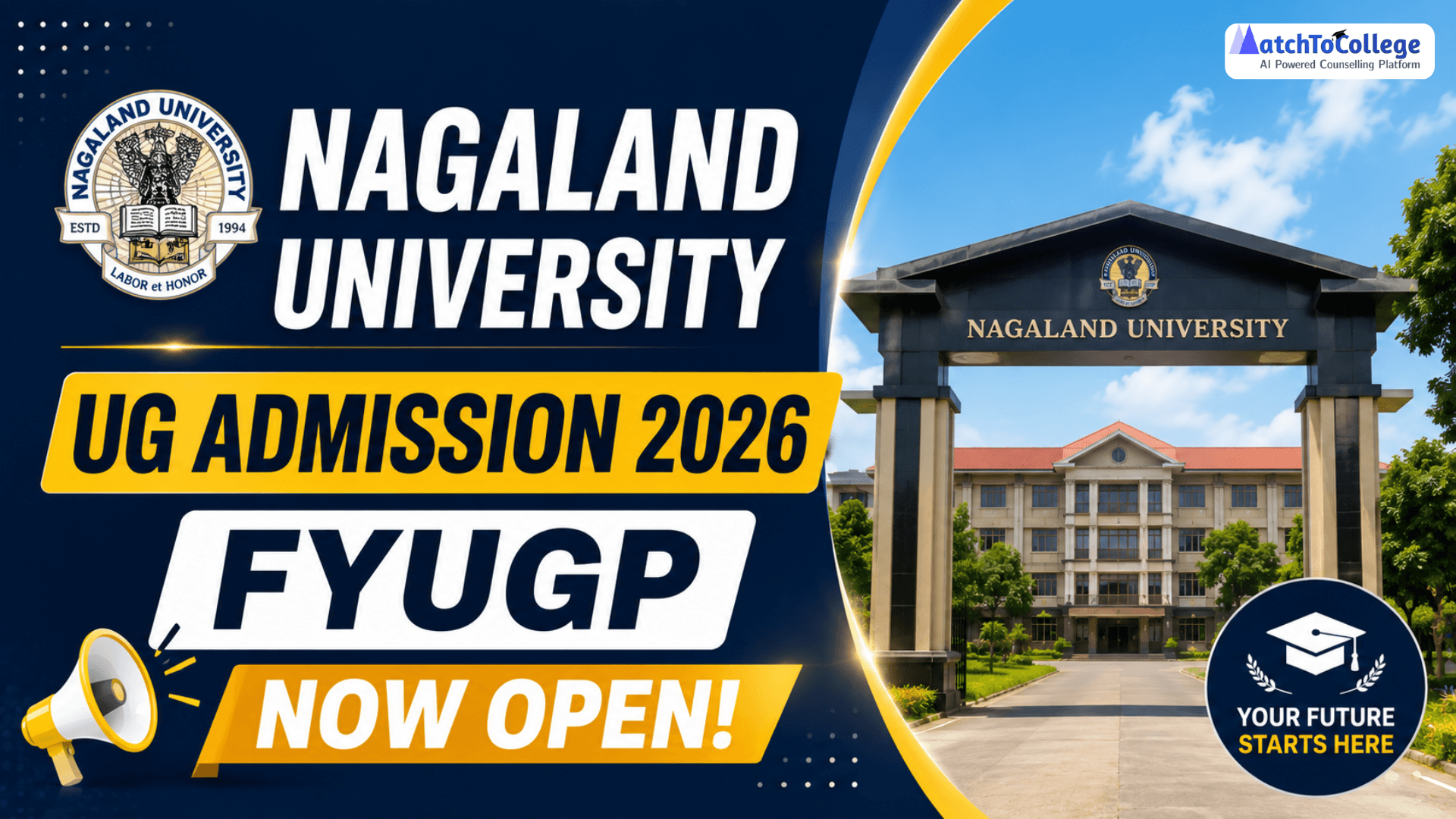 Nagaland University UG Admission 2026: FYUGP Now Open