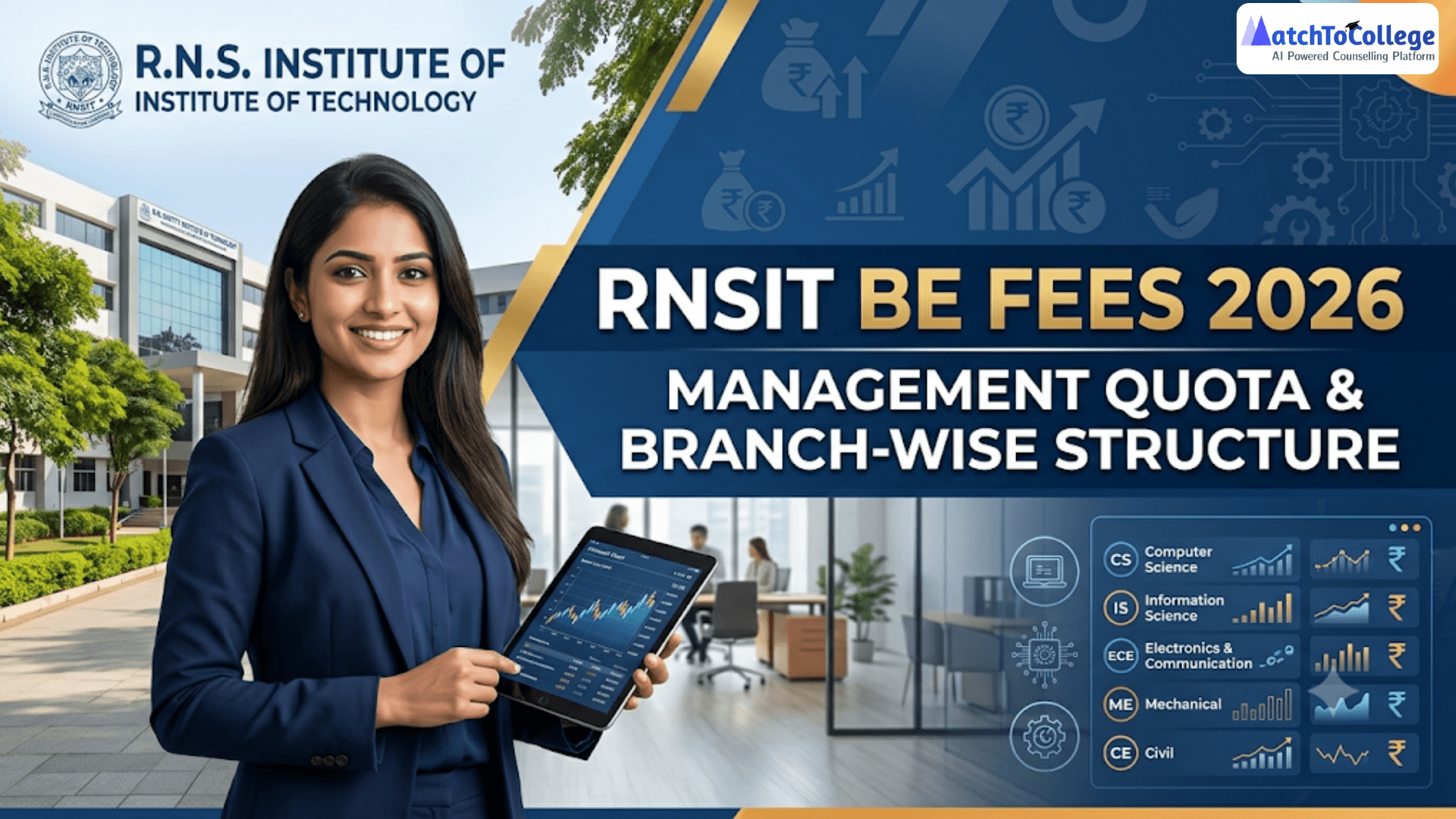 RNSIT BE Fees 2026: Management Quota & Branch-Wise Structure