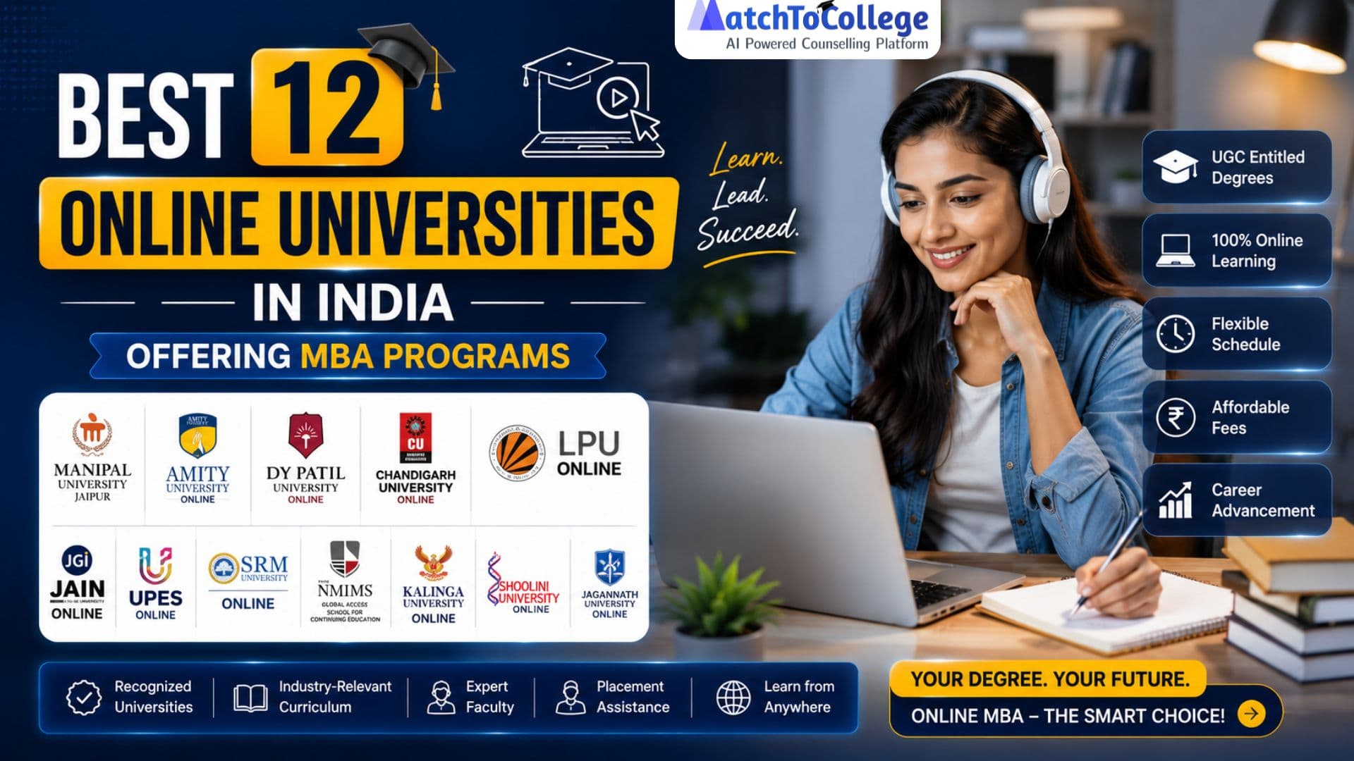 Top 12 Online MBA Universities in India (2026 Guide)