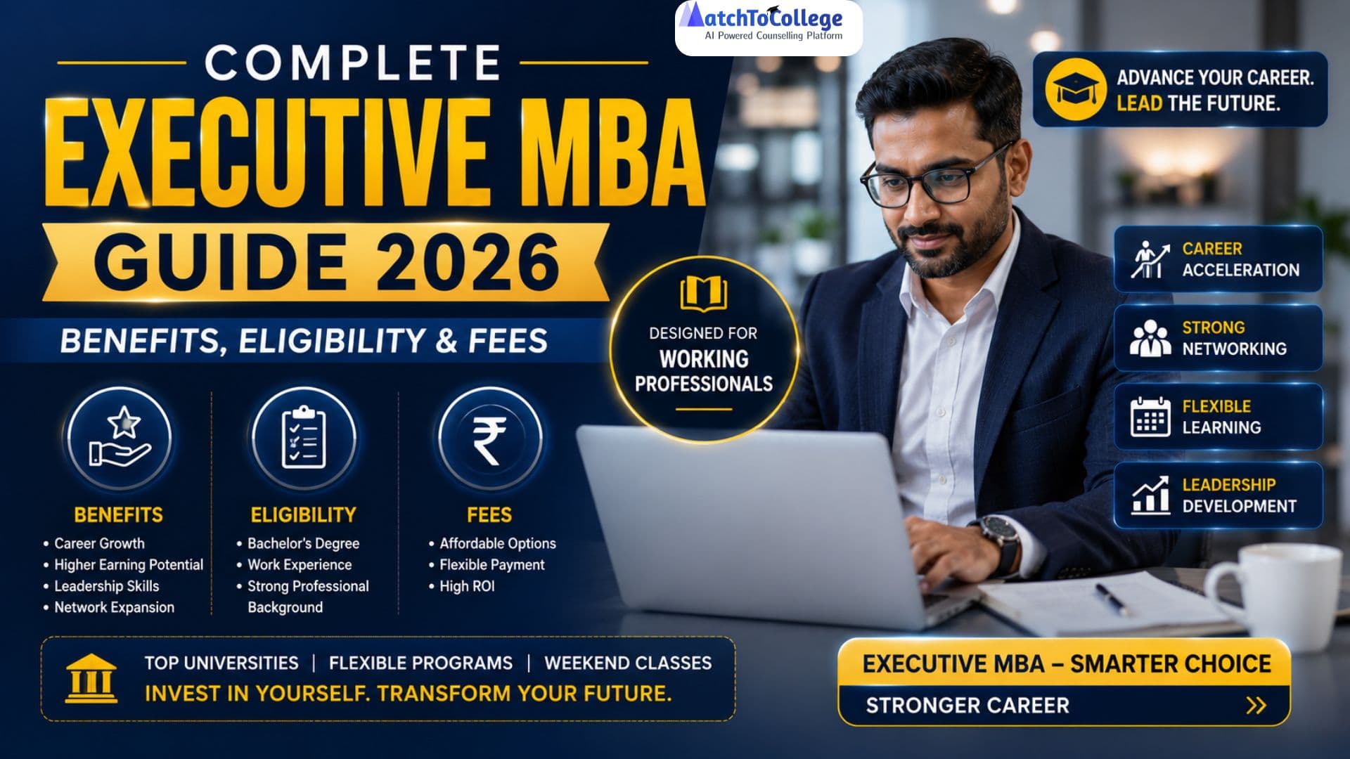 Executive MBA Guide 2026: Benefits, Eligibility & Fees