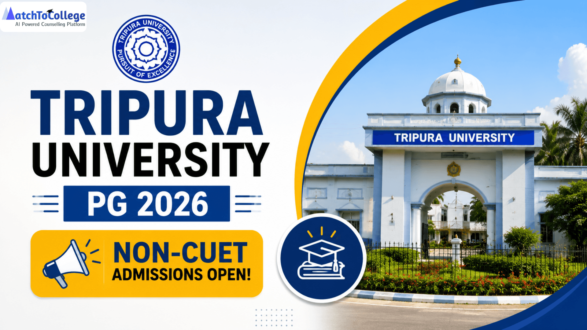 Tripura University PG 2026: Non-CUET Admissions Open!