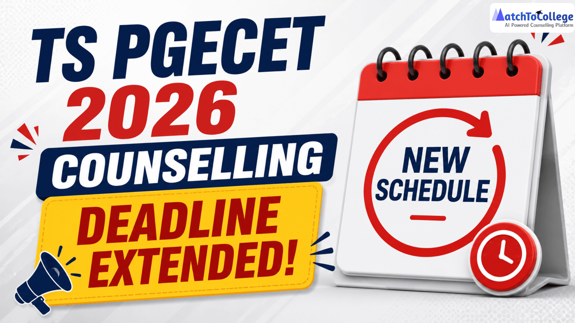 TS PGECET 2026 Counselling Deadline Extended: New Schedule