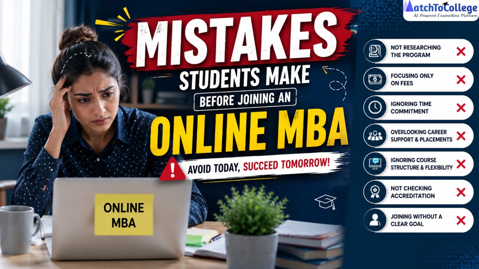 5 Mistakes Students Make Before Their Online MBA