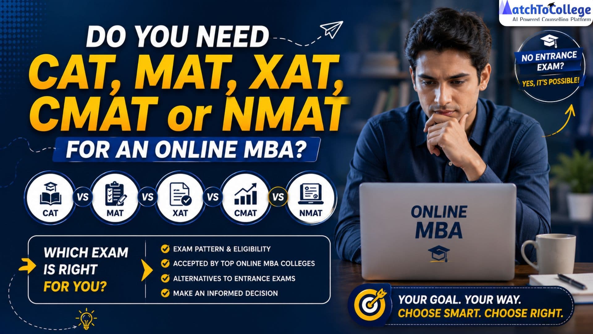 Online MBA: Do You Really Need CAT, XAT, NMAT?